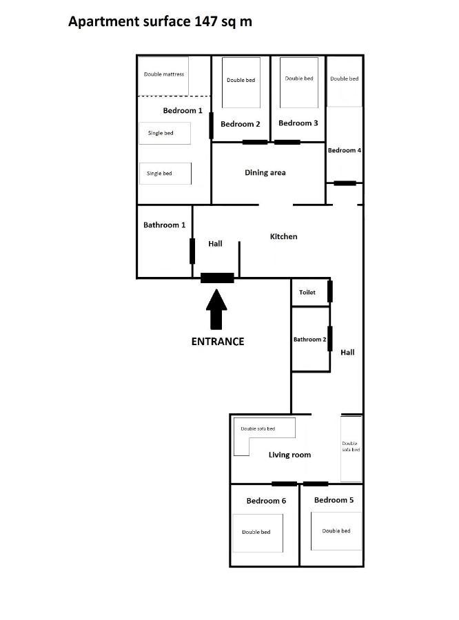 Prime Location Apartment Krakau